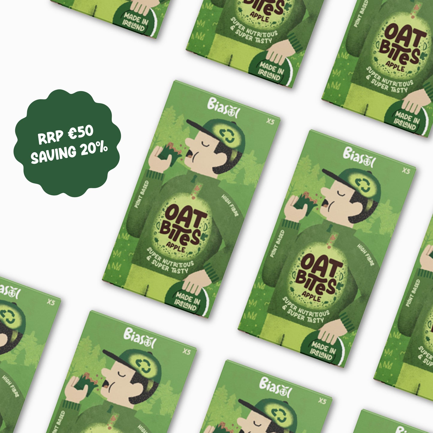 Multipack (5 x30g) Oat Bites Apple - Case of 10